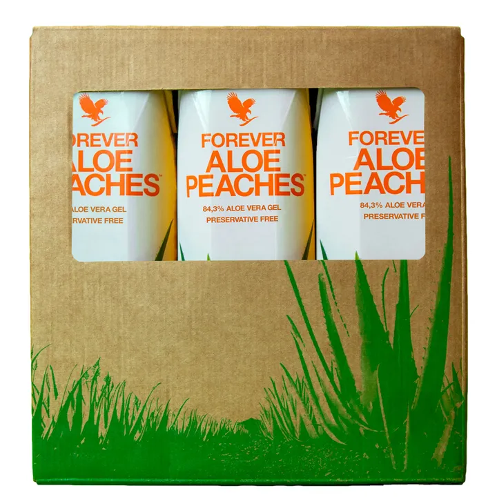 Imagine pentru produsul Forever Aloe Peaches TriPack